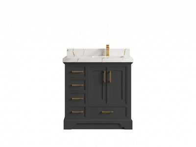 Charlotte 36 in. W x 22 in. D Right Offset Sink Bathroom Vanity