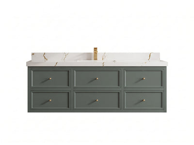 Roswell Floating 60 in. W x 22 in. D Single Sink Bathroom Vanity