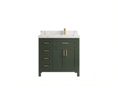 Charlotte 36 in. W x 22 in. D Left Offset Sink Bathroom Vanity