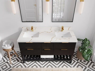 Catalina 60 in. W x 22 in. D Double Sink Bathroom Vanity