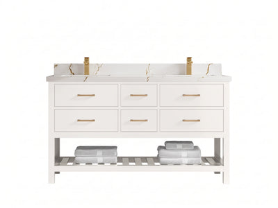 Parker 60 in. W x 22 in. D Double Sink Bathroom Vanity