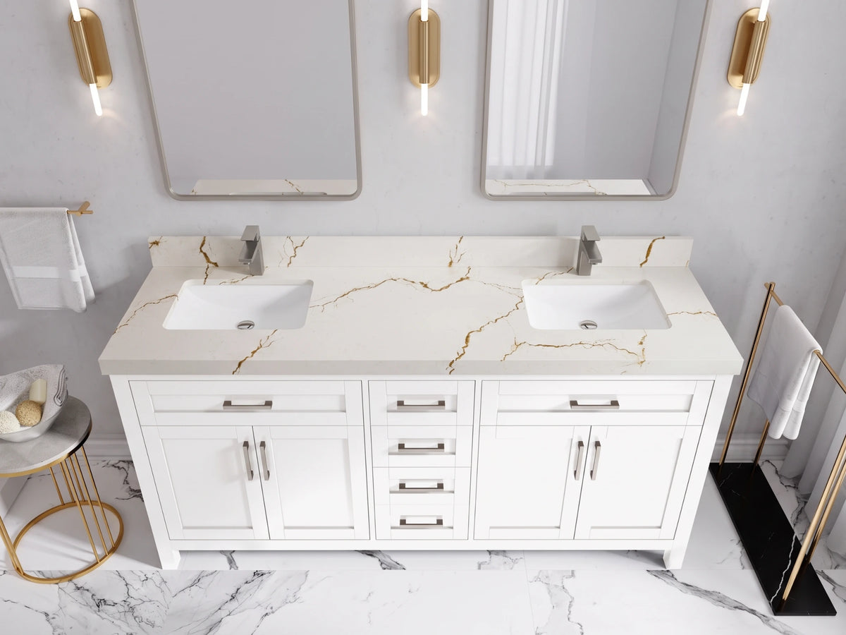 Cambridge 72 in. W x 22 in. D Double Sink Bathroom Vanity