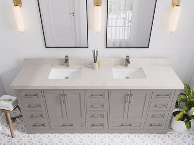 Boston 84 in. W x 22 in. D Double Sink Bathroom Vanity