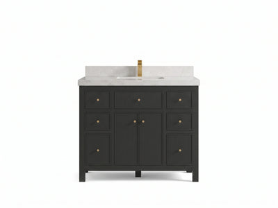 Sonoma 42 in W x 22 in D Free Standing Reeded Single Sink Bathroom Vanity