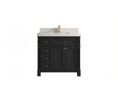 Paris 36 in. W x 22 in. D Center Sink Bathroom Vanity