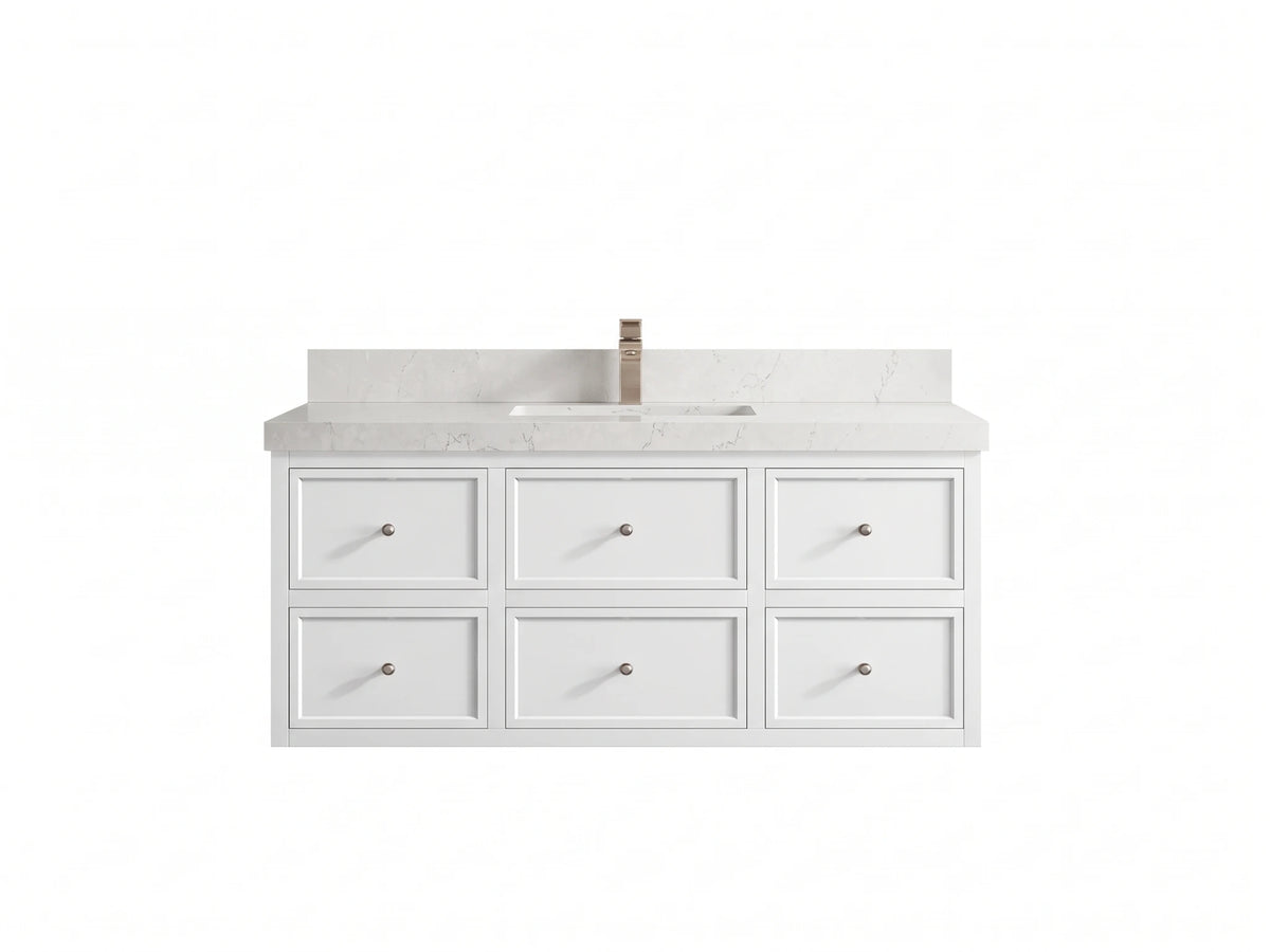 Roswell Floating 48 in. W x 22 in. D Single Sink Bathroom Vanity