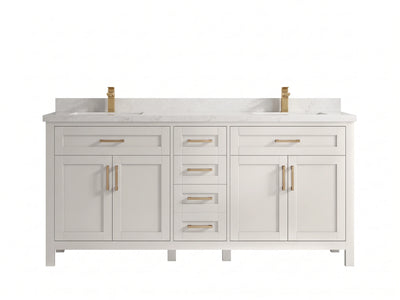 Cambridge 72 in. W x 22 in. D Double Sink Bathroom Vanity
