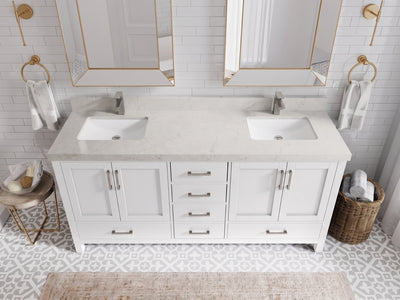 Malibu 72 in. W x 22 in. D Double Sink Bathroom Vanity