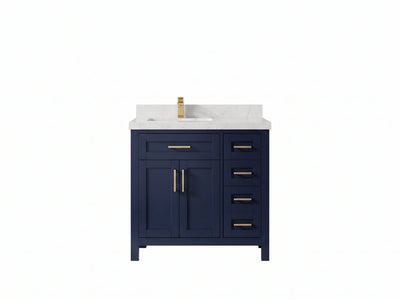 Cambridge 36 in. W x 22 in. D Left Offset Sink Bathroom Vanity