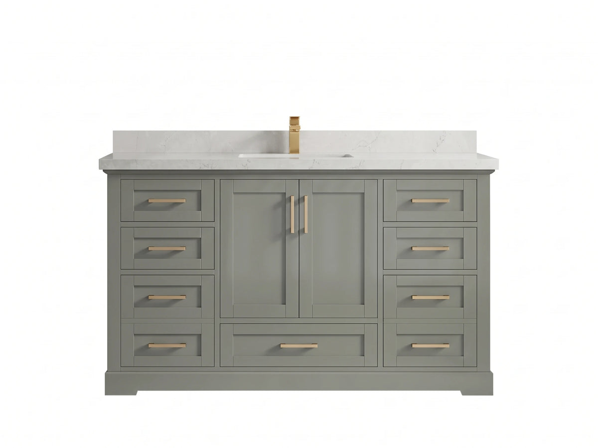 Boston 60 in. W x 22 in. D Single Sink Bathroom Vanity