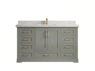 Boston 60 in. W x 22 in. D Single Sink Bathroom Vanity