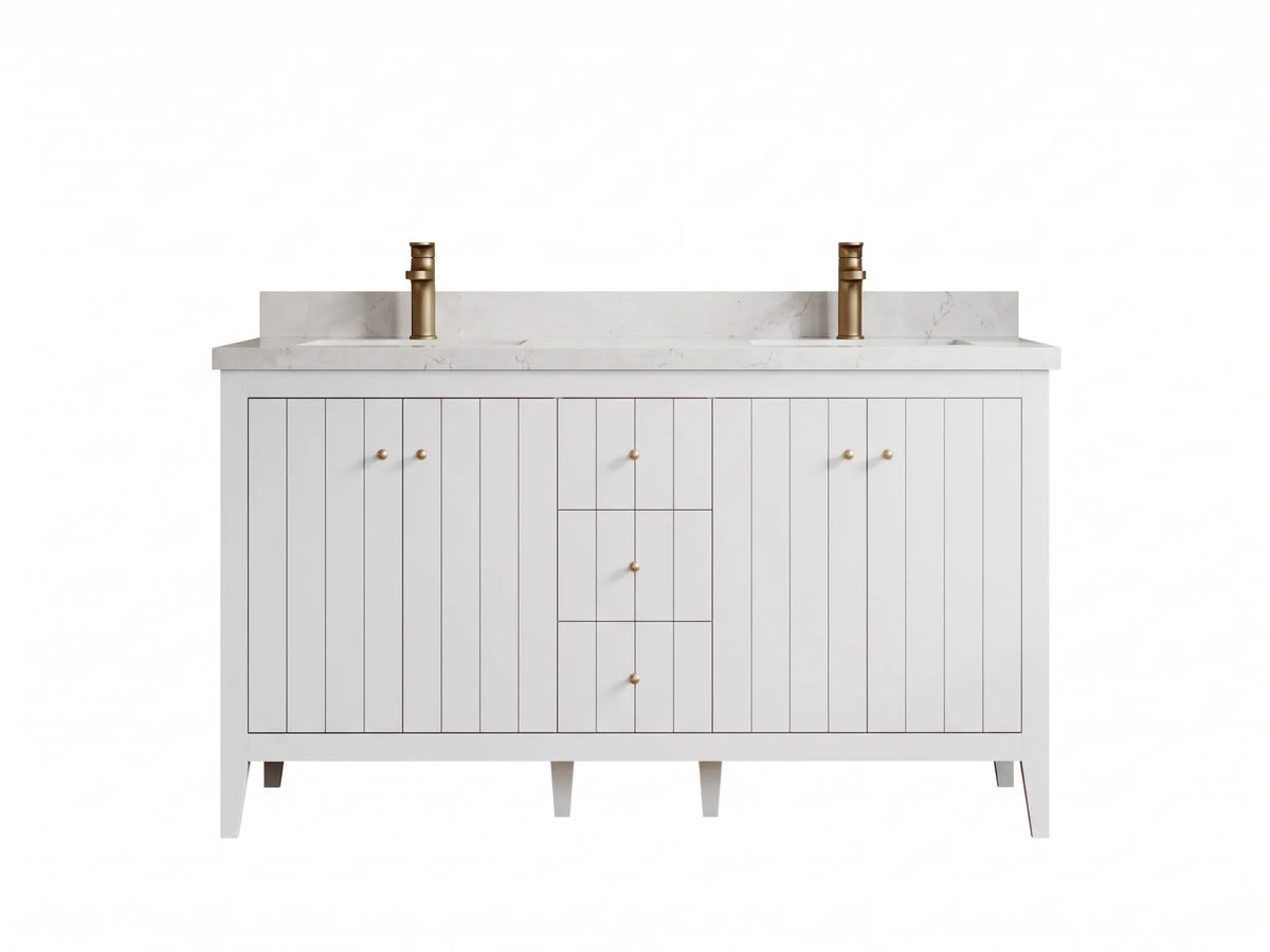 Atlanta 60 in. W x 22 in. D Double Sink Bathroom Vanity