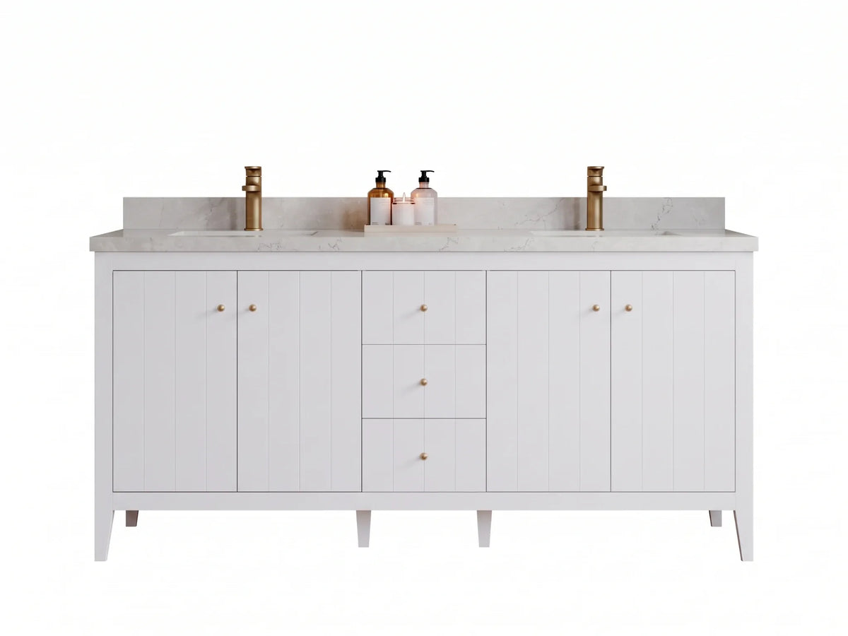 Atlanta 72 in. W x 22 in. D Double Sink Bathroom Vanity