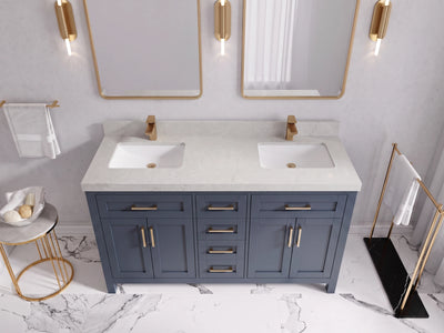 Cambridge 60 in. W x 22 in. D Double Sink Bathroom Vanity