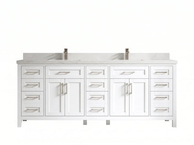 Cambridge 84 in. W x 22 in. D Double Sink Bathroom Vanity