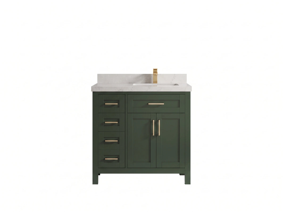 Cambridge 36 in. W x 22 in. D Right Offset Sink Bathroom Vanity