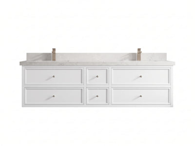 Roswell Floating 72 in. W x 22 in. D Double Sink Bathroom Vanity