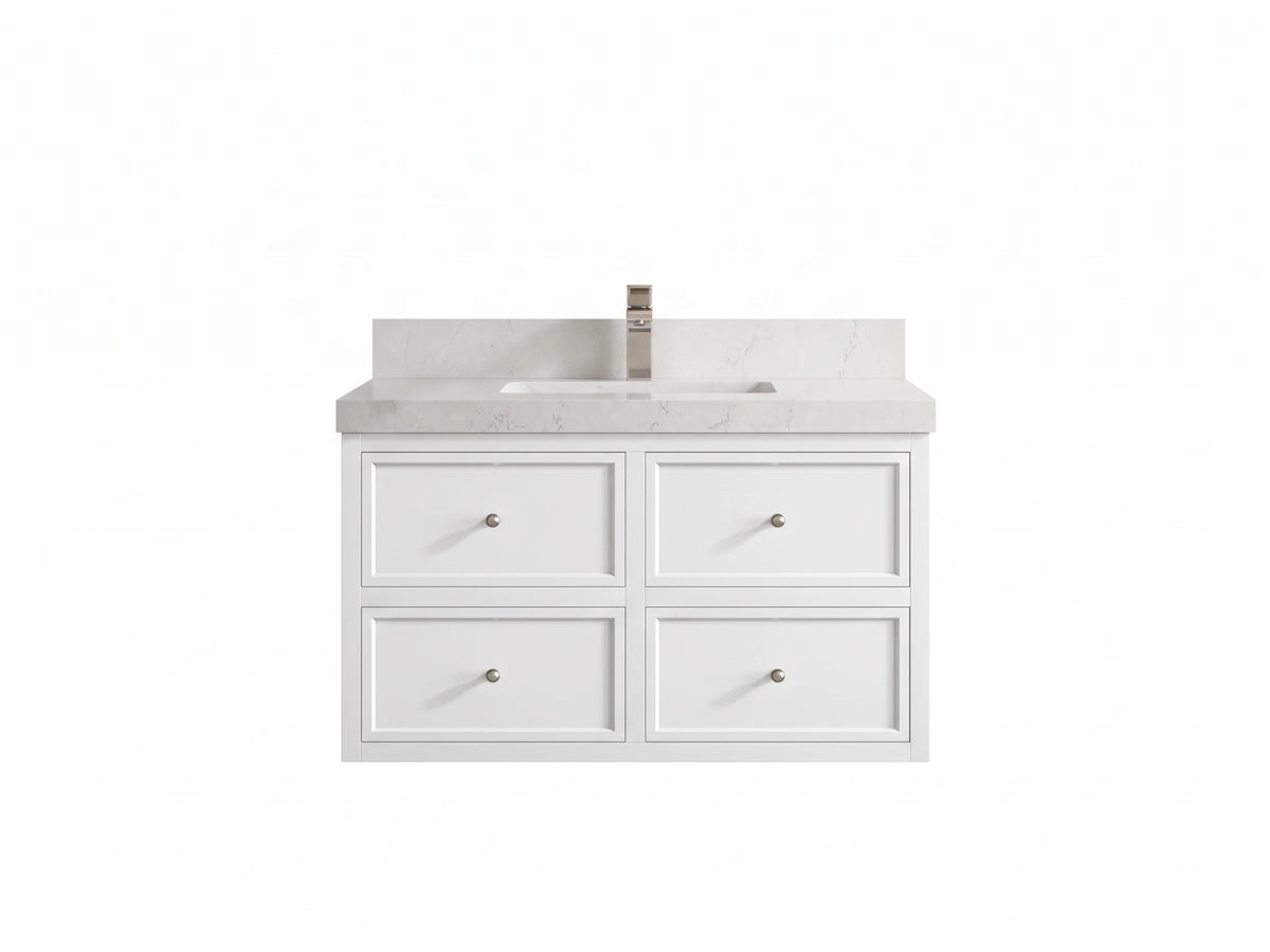 Roswell Floating 36 in. W x 22 in. D Center Sink Bathroom Vanity