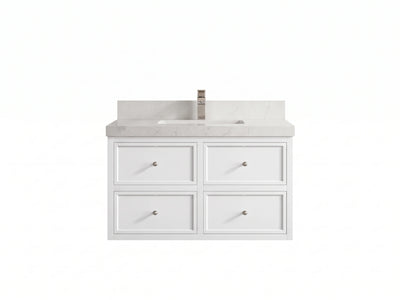 Roswell Floating 36 in. W x 22 in. D Center Sink Bathroom Vanity