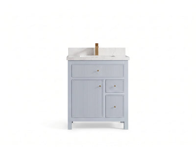 Sonoma 30 in W x 22 in D Reeded Free Standing Single Sink Bathroom Vanity