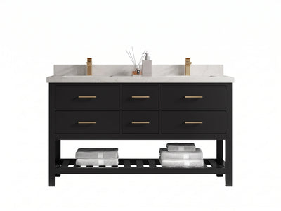 Parker 60 in. W x 22 in. D Double Sink Bathroom Vanity