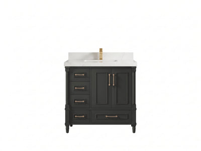 Aberdeen 36 in. W x 22 in. D Center Sink Bathroom Vanity