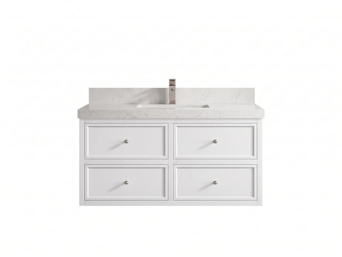 Roswell Floating 42 in. W x 22 in. D Single Sink Bathroom Vanity