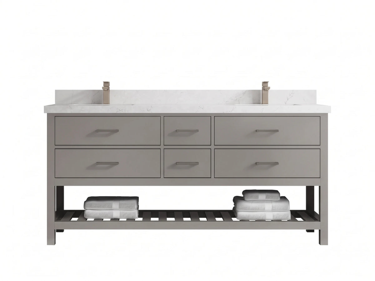 Parker 72 in. W x 22 in. D Double Sink Bathroom Vanity