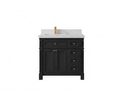 Paris 36 in. W x 22 in. D Left Offset Sink Bathroom Vanity