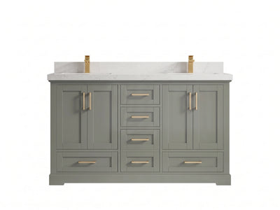 Boston 60 in. W x 22 in. D Double Sink Bathroom Vanity