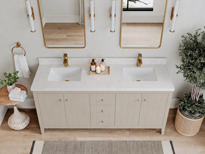 Atlanta 72 in. W x 22 in. D Double Sink Bathroom Vanity