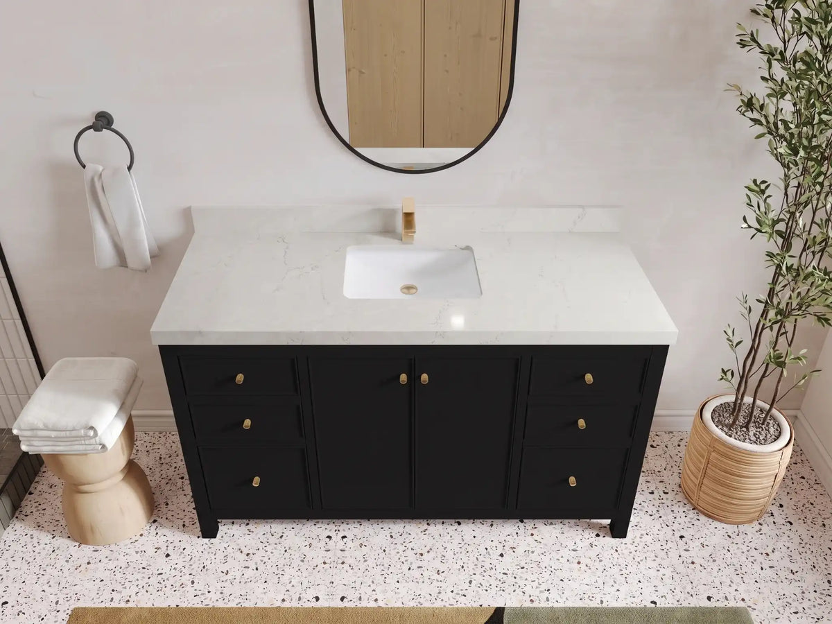 Chicago 60 in. W x 22 in. D Single Sink Bathroom Vanity
