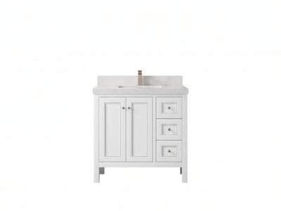 Nashville 36 in. W x 22 in. D Left Offset Sink Bathroom Vanity