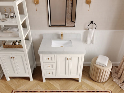 Nashville 36 in. W x 22 in. D Center Sink Bathroom Vanity