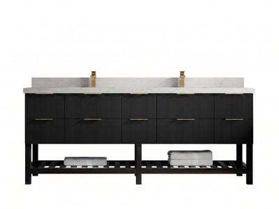 Catalina 84 in. W x 22 in. D Double Sink Bathroom Vanity