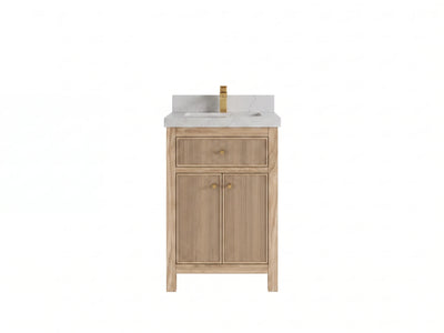 Sonoma Teak Wood 24 in. W x 22 in. D Single Sink Bathroom Vanity