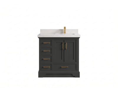 Charlotte 36 in. W x 22 in. D Right Offset Sink Bathroom Vanity