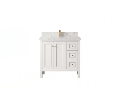 Nashville 36 in. W x 22 in. D Left Offset Sink Bathroom Vanity