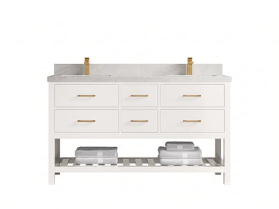 Parker 60 in. W x 22 in. D Double Sink Bathroom Vanity