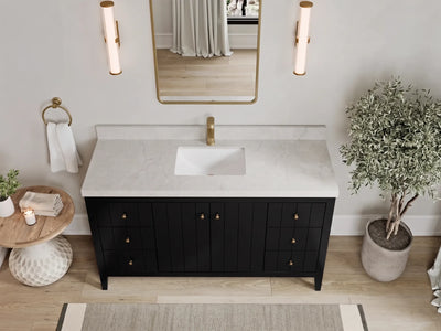 Atlanta 60 in. W x 22 in. D Single Sink Bathroom Vanity