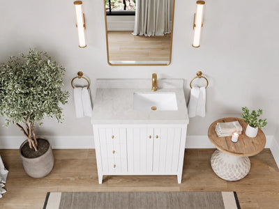 Atlanta 36 in. W x 22 in. D Right Offset Sink Bathroom Vanity