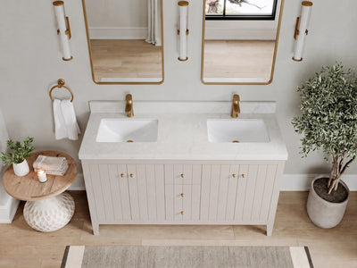 Atlanta 60 in. W x 22 in. D Double Sink Bathroom Vanity