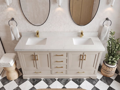 Charlotte 72 in. W x 22 in. D Double Sink Bathroom Vanity