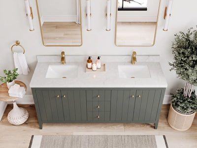 Atlanta 72 in. W x 22 in. D Double Sink Bathroom Vanity