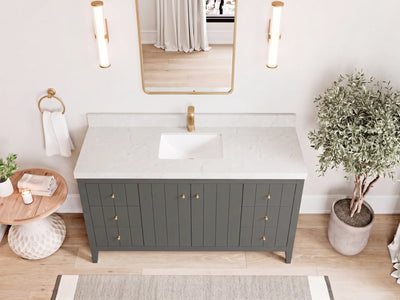 Atlanta 60 in. W x 22 in. D Single Sink Bathroom Vanity