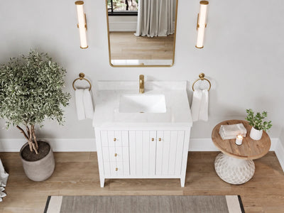 Atlanta 36 in. W x 22 in. D Center Sink Bathroom Vanity