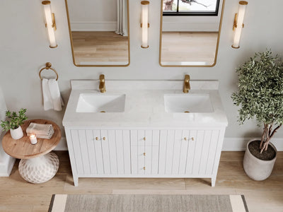 Atlanta 60 in. W x 22 in. D Double Sink Bathroom Vanity