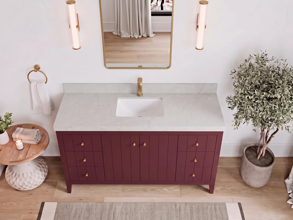 Atlanta 60 in. W x 22 in. D Single Sink Bathroom Vanity