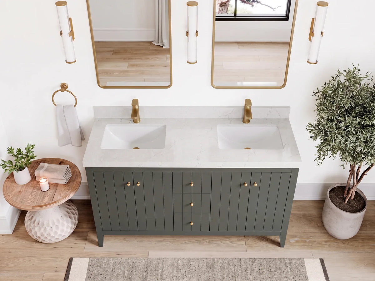 Atlanta 60 in. W x 22 in. D Double Sink Bathroom Vanity