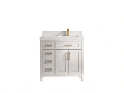 Cambridge 36 in. W x 22 in. D Right Offset Sink Bathroom Vanity